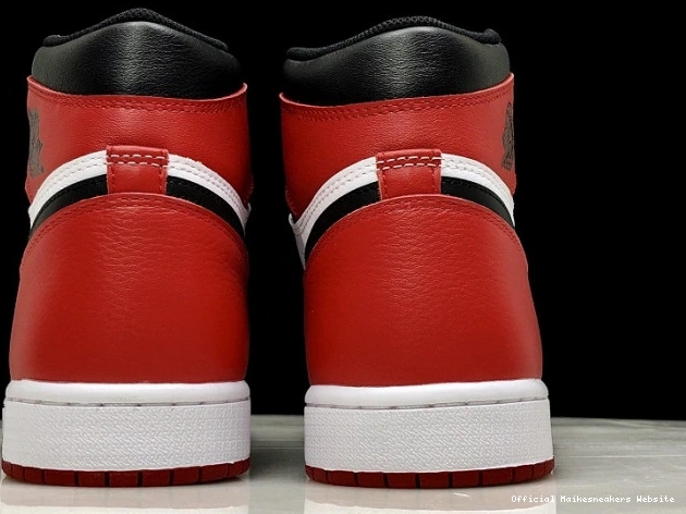 Official Maikesneakers Retro Toe Jordan 1 Black Air 555088-125 0801